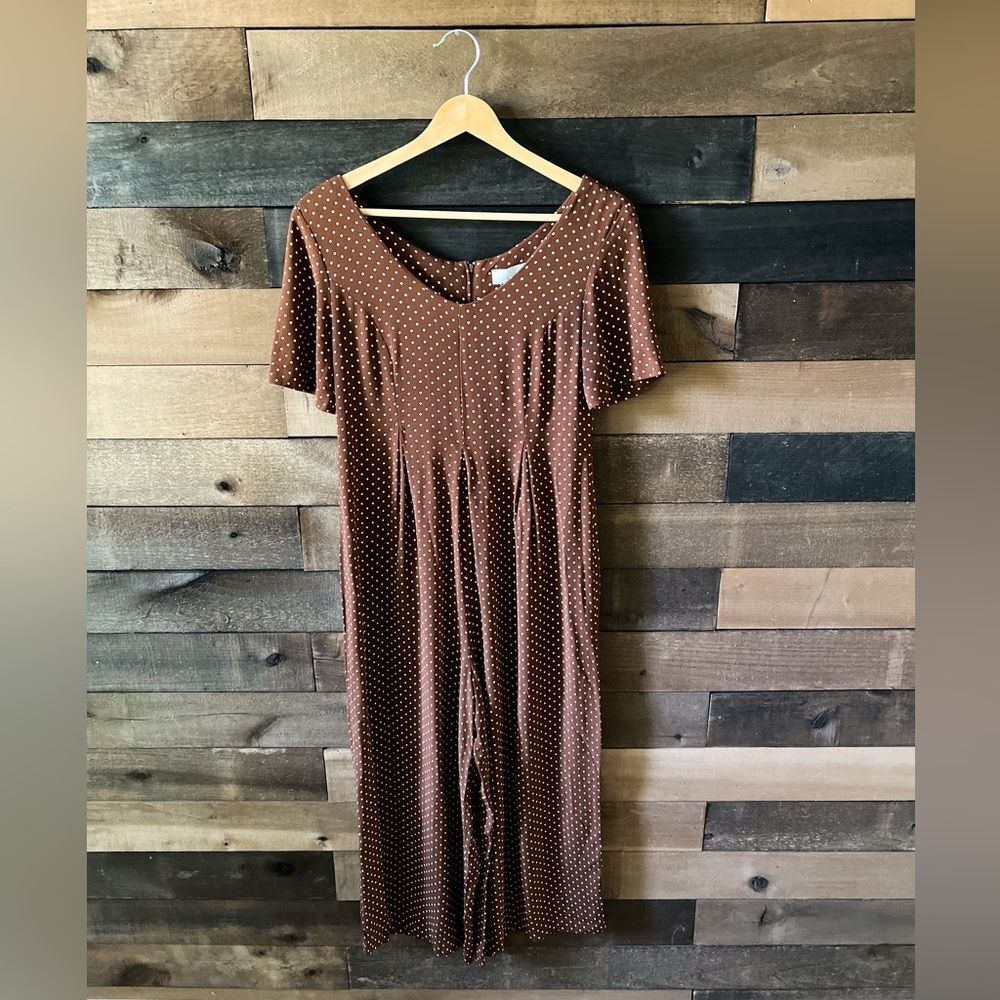 The-limited Women's Brown and Burgundy Jumpsuit